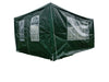 Hazlo Gazebo Folding Tent Marquee with Side Walls 3 x 4m - Green