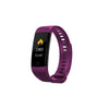 Smart Fitness Tracker Bracelet with Heart Rate & Blood Pressure - Purple