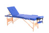 Hazlo Massage Table Bed - 3 Section (Wooden) - Blue