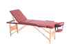 Hazlo Massage Table Bed - 3 Section (Wooden) - Marron