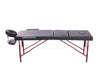 Hazlo Massage Table Bed - 3 Section (Wooden) - Black & Burgundy