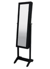 Hazlo Jewellery Storage Cabinet with Full Length Mirror - Black