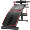 Zoolpro Multi-Function Adjustable Ab Bench w/ Resistance Bands - Black