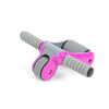 Zoolpro Exercise Foldable Ab Wheel Roller with Knee Pad - Pink