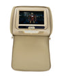 Dakoyo Unversal 2x7" LCD Car Pillow Headrest Monitors w/ DVD Player - Beige