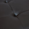 Hazlo 3-Piece Faux Leather Storage Ottoman Set - Dark Brown