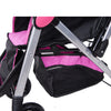 Baneen Baby Stroller Pram with Lift Up Foot Rest and Reversible handle - Pink