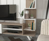 Hazlo Ceren Tv Unit Plasma Stand 4 Display Shelves Bookcase White & Corboda