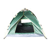 Hazlo 4 Person Waterproof Double Layer Instant Camping Tent - Green