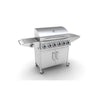 Zooltro 6+1 Burner Gas BBQ Braai Grill w/ Side Burner and Automatic Pulse Ignition