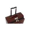 Hazlo Faux Leather Trolley Travel Cabin Laptop Briefcase Bag - Brown