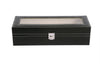 Hazlo PU Leather Watch Display Storage Case Box Organizer - 6 Grid Compartment