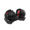 Zoolpro 24kg Adjustable Dumbbell Weight Set - Black Red