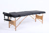Hazlo Massage Table Bed 2 section (Wooden) - Black