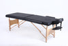 Hazlo Massage Table Bed 2 section (Wooden) - Black