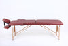 Hazlo Massage Table Bed 2 section (Wooden) - Maroon