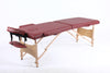 Hazlo Massage Table Bed 2 section (Wooden) - Maroon