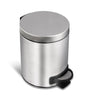 NineStars Step-On Stainless Steel Trash Can - 5L