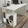 Hazlo Labran Desk Office Study Desk Cube Storage Office Desk White