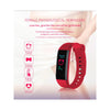 Nevenoe Smart Fitness Band Bracelet Watch- Red