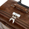 4 Piece PU Leather Vintage Trolley Luggage Bag Set (Duffle bag) Brown