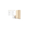 10 000mAh Power Bank (Portable Rechargeable Powerbank 10000mAh) - Silver