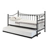 Hazlo Armario Trestle Day Bed with Roll out Trundle Set- Black