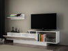 Hazlo Asos Tv Unit Plasma Stand Display Shelves Bookcase White