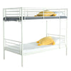 Hazlo Diana Single Over Metal Bunk Bed with Ladder - White