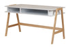 Hazlo Modern Wooden Multipurpose Desk Table Workstation with Storage Slots