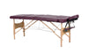 Hazlo Premium Portable Massage Table Bed - 3 Section (Wooden) - Maroon